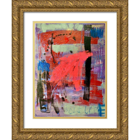 Love Language Gold Ornate Wood Framed Art Print with Double Matting by Spina, Phyllis