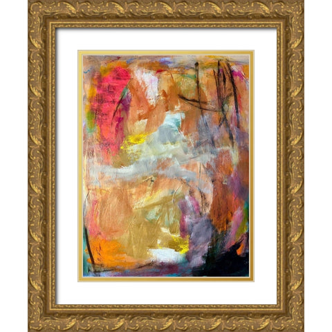 Everlasting Fun Gold Ornate Wood Framed Art Print with Double Matting by Spina, Phyllis