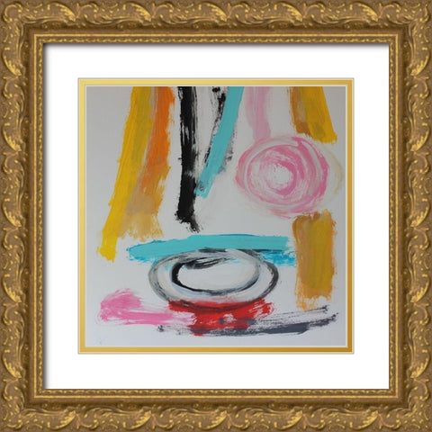 Shaped Lunacy Gold Ornate Wood Framed Art Print with Double Matting by Spina, Phyllis