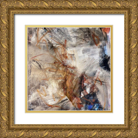 In The Past Gold Ornate Wood Framed Art Print with Double Matting by Spina, Phyllis