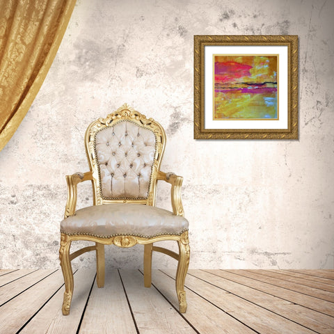 Heat Wave Gold Ornate Wood Framed Art Print with Double Matting by Spina, Phyllis