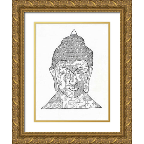 Religious Intent Gold Ornate Wood Framed Art Print with Double Matting by Varacek, Pam