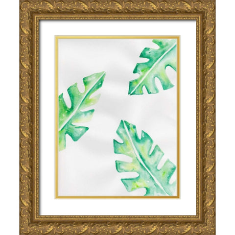 Thru The Foliage 2 Gold Ornate Wood Framed Art Print with Double Matting by Varacek, Pam