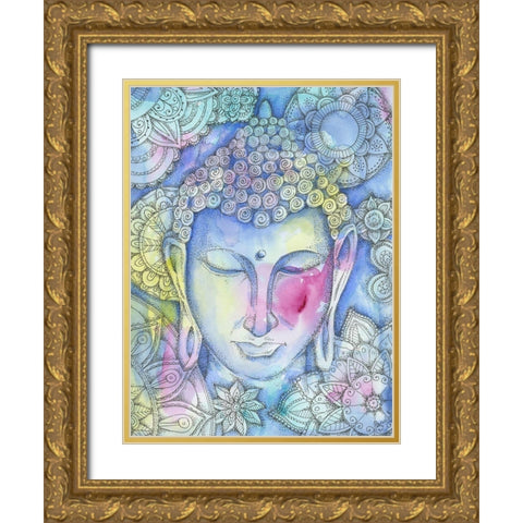 Hidden Goddess Gold Ornate Wood Framed Art Print with Double Matting by Varacek, Pam