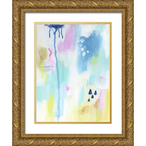 Energetic Assumption 1 Gold Ornate Wood Framed Art Print with Double Matting by Varacek, Pam