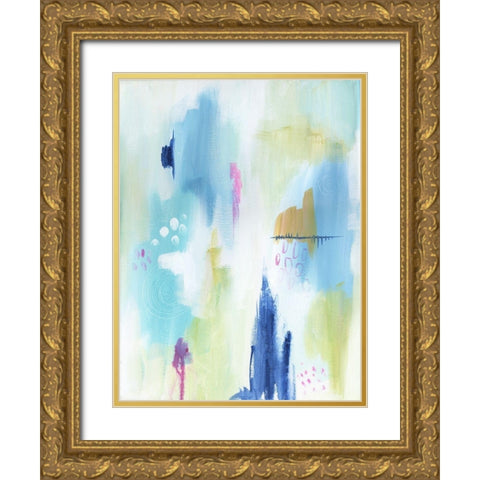 Energetic Assumption 5 Gold Ornate Wood Framed Art Print with Double Matting by Varacek, Pam