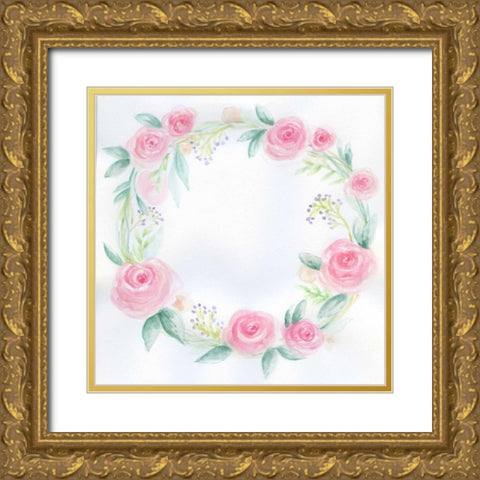 Infinite Rose Gold Ornate Wood Framed Art Print with Double Matting by Varacek, Pam