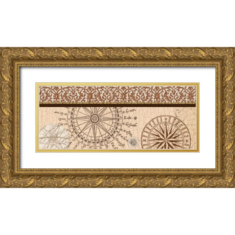 Wonders Of The World Gold Ornate Wood Framed Art Print with Double Matting by Allen, Candace