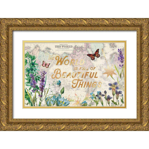Atlas Garden 2 Gold Ornate Wood Framed Art Print with Double Matting by Allen, Candace