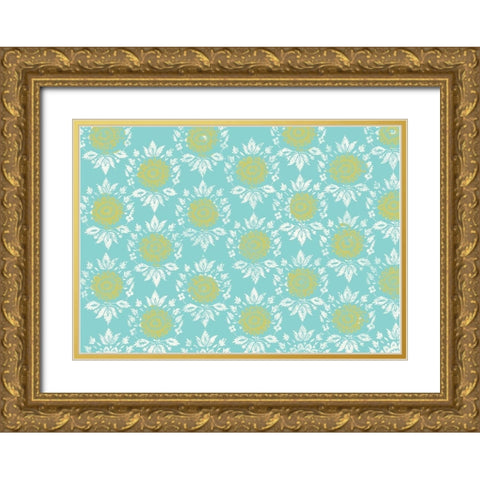 Bright Boho Cord 3 Gold Ornate Wood Framed Art Print with Double Matting by Allen, Candace