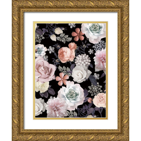 Gem Eufloria 2 Gold Ornate Wood Framed Art Print with Double Matting by Allen, Candace