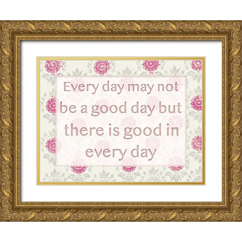 Good Days 1 Gold Ornate Wood Framed Art Print with Double Matting by Lula Bijoux and Company