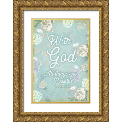 Religious 1 Gold Ornate Wood Framed Art Print with Double Matting by Lula Bijoux and Company