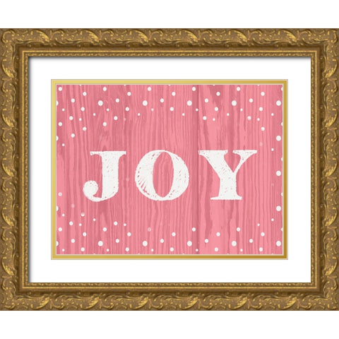 Snowfall Collection 2 Gold Ornate Wood Framed Art Print with Double Matting by Lula Bijoux And Company