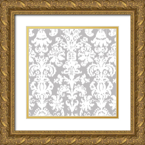 Gem Ikat 1 Gold Ornate Wood Framed Art Print with Double Matting by Allen, Candace