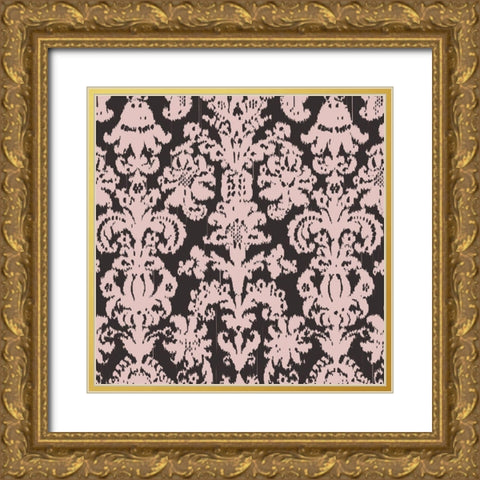 Gem Ikat 3 Gold Ornate Wood Framed Art Print with Double Matting by Allen, Candace