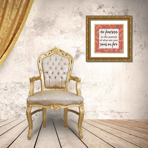 Soul Fire 4 Gold Ornate Wood Framed Art Print with Double Matting by Lula Bijoux and Company