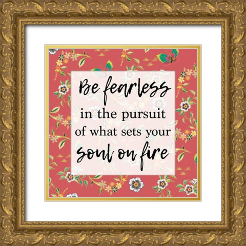 Soul Fire 4 Gold Ornate Wood Framed Art Print with Double Matting by Lula Bijoux and Company