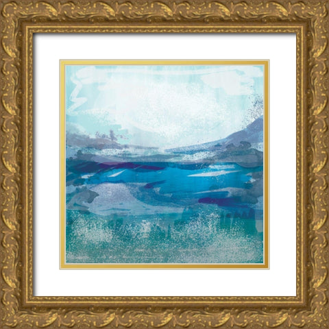 Coastal 2 Gold Ornate Wood Framed Art Print with Double Matting by Lula Bijoux and Company