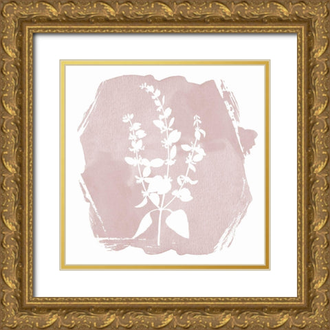 Sweet Sophisticate Floral 1 Gold Ornate Wood Framed Art Print with Double Matting by Lula Bijoux And Company