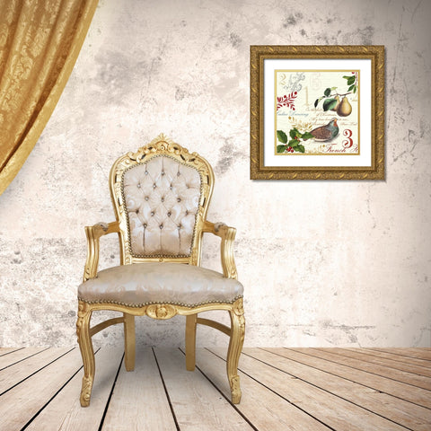 12 Days Gold Ornate Wood Framed Art Print with Double Matting by Lula Bijoux And Company