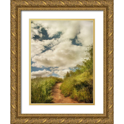 River Park Gold Ornate Wood Framed Art Print with Double Matting by Poinski, Dianne
