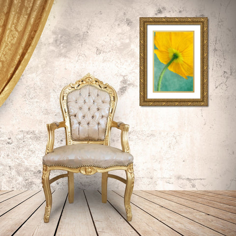 Poppy 5 Gold Ornate Wood Framed Art Print with Double Matting by Poinski, Dianne