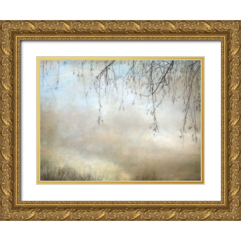 Winter Dusk Gold Ornate Wood Framed Art Print with Double Matting by Poinski, Dianne