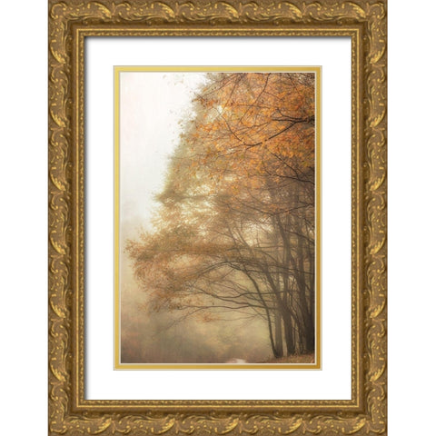 Woods Edge 2 Gold Ornate Wood Framed Art Print with Double Matting by Poinski, Dianne