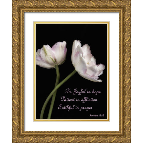 Perfect Petals 3 Gold Ornate Wood Framed Art Print with Double Matting by Poinski, Dianne
