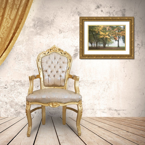 The Meadow 3 Gold Ornate Wood Framed Art Print with Double Matting by Poinski, Dianne
