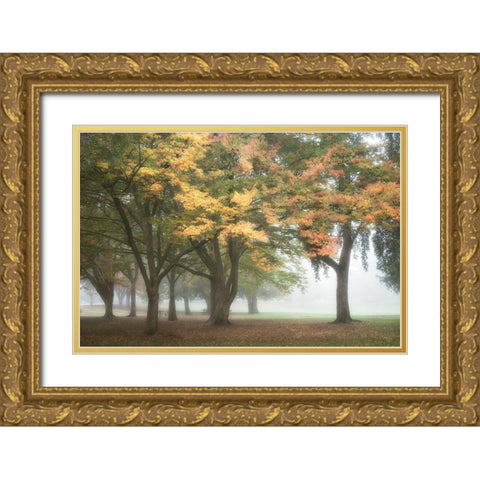 The Meadow 3 Gold Ornate Wood Framed Art Print with Double Matting by Poinski, Dianne