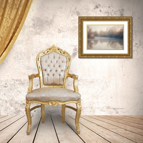 Lake 1 Gold Ornate Wood Framed Art Print with Double Matting by Poinski, Dianne