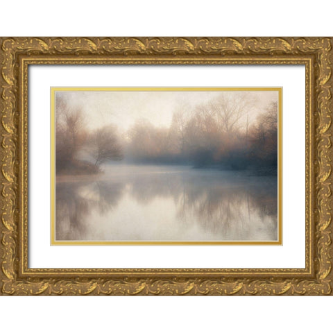 Lake 1 Gold Ornate Wood Framed Art Print with Double Matting by Poinski, Dianne