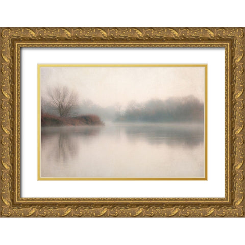 Lake 2 Gold Ornate Wood Framed Art Print with Double Matting by Poinski, Dianne
