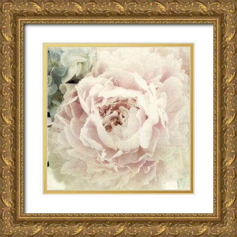 Peony 3 Gold Ornate Wood Framed Art Print with Double Matting by Poinski, Dianne