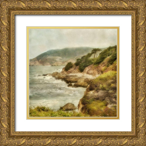 Point Montra II Gold Ornate Wood Framed Art Print with Double Matting by Poinski, Dianne