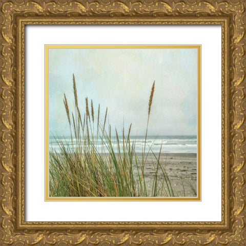 North Coast Dunes 2 Gold Ornate Wood Framed Art Print with Double Matting by Poinski, Dianne