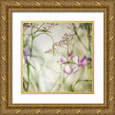 Here and there Gold Ornate Wood Framed Art Print with Double Matting by Poinski, Dianne