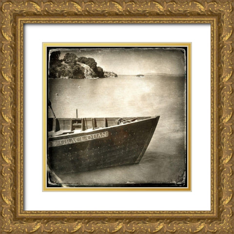 Rustic Seafarer 1 Gold Ornate Wood Framed Art Print with Double Matting by Poinski, Dianne