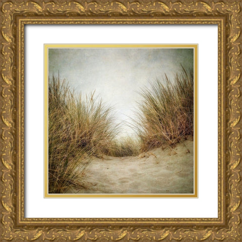 Beach Grasses 2 Gold Ornate Wood Framed Art Print with Double Matting by Poinski, Dianne