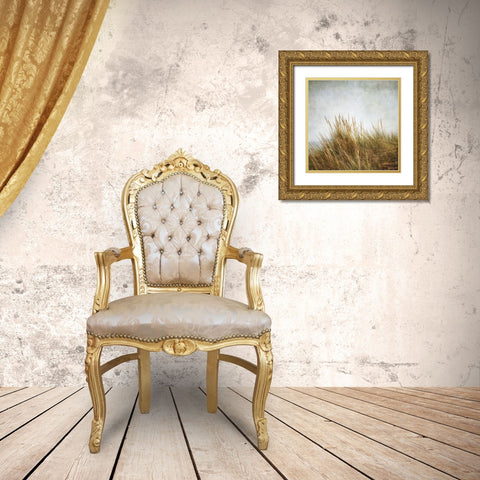 Beach Grasses 3 Gold Ornate Wood Framed Art Print with Double Matting by Poinski, Dianne