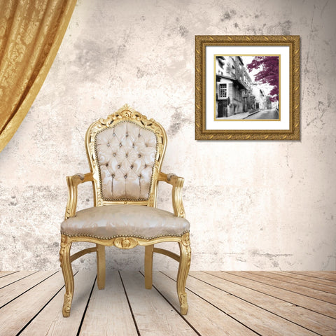 Eggplant Montmartre Gold Ornate Wood Framed Art Print with Double Matting by Poinski, Dianne