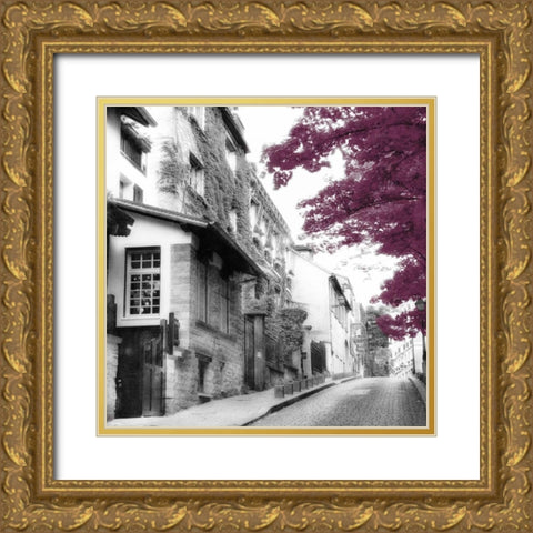 Eggplant Montmartre Gold Ornate Wood Framed Art Print with Double Matting by Poinski, Dianne