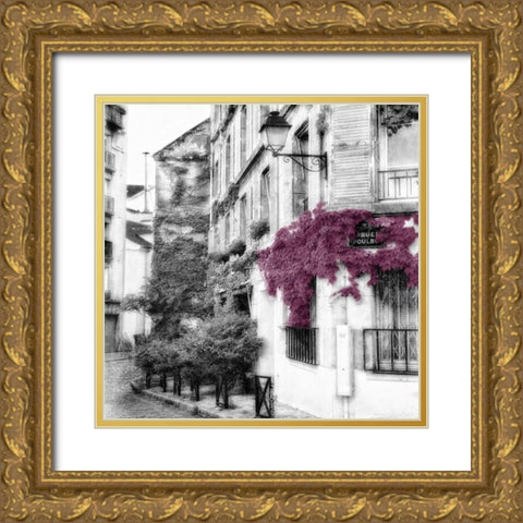Eggplant RuePoulbo 2 Gold Ornate Wood Framed Art Print with Double Matting by Poinski, Dianne