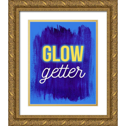 Glow Getter Gold Ornate Wood Framed Art Print with Double Matting by Jenner, Roya