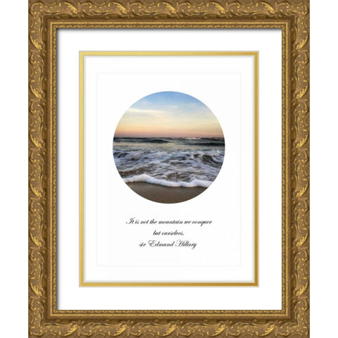 It Is Not The Mountain Gold Ornate Wood Framed Art Print with Double Matting by Rowland, Joseph