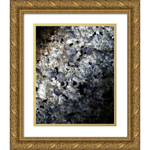 Gray Minerals 1 Gold Ornate Wood Framed Art Print with Double Matting by De Carvalho, Sandro