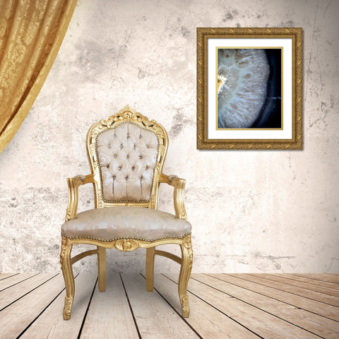 Earthy Minerals Gold Ornate Wood Framed Art Print with Double Matting by De Carvalho, Sandro