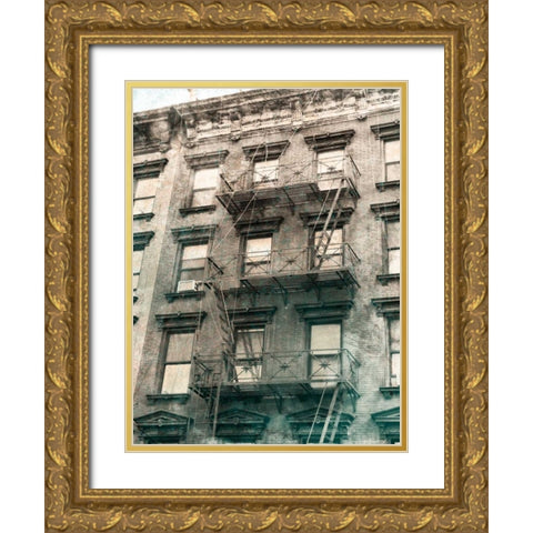 City Escapes 1 Gold Ornate Wood Framed Art Print with Double Matting by De Carvalho, Sandro